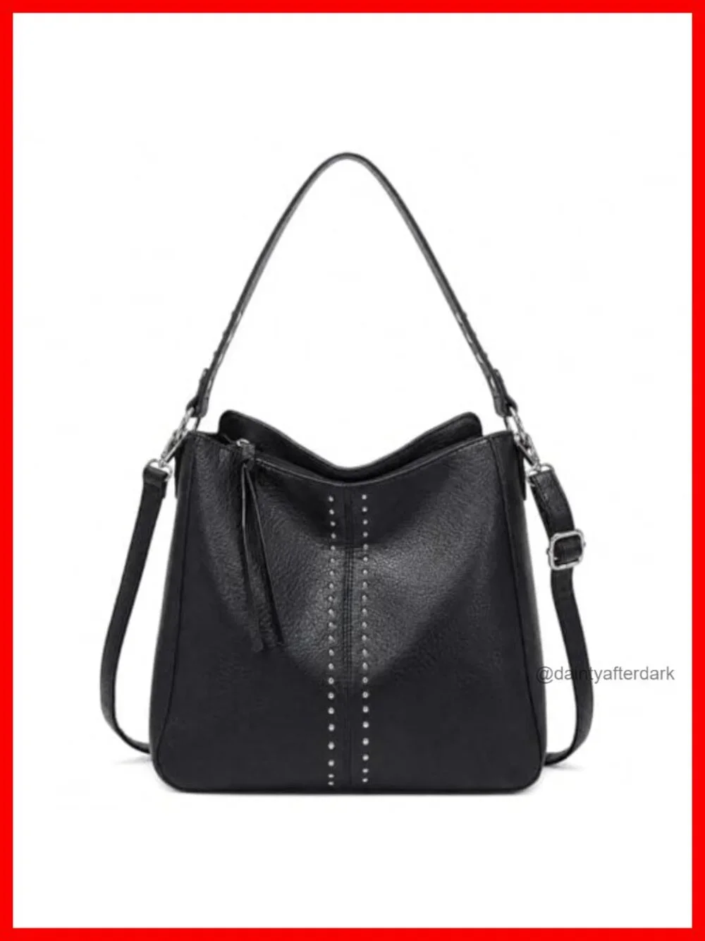 Women's Hobo Bag Crossbody Purse Shoulder Handbag PU Leather with Detachable